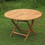 Teak Garden Round Folding Table TFI-FLDTB 04
