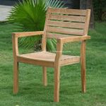 Teak Outdoor Stacking Arm Chair TFI-STACH 03