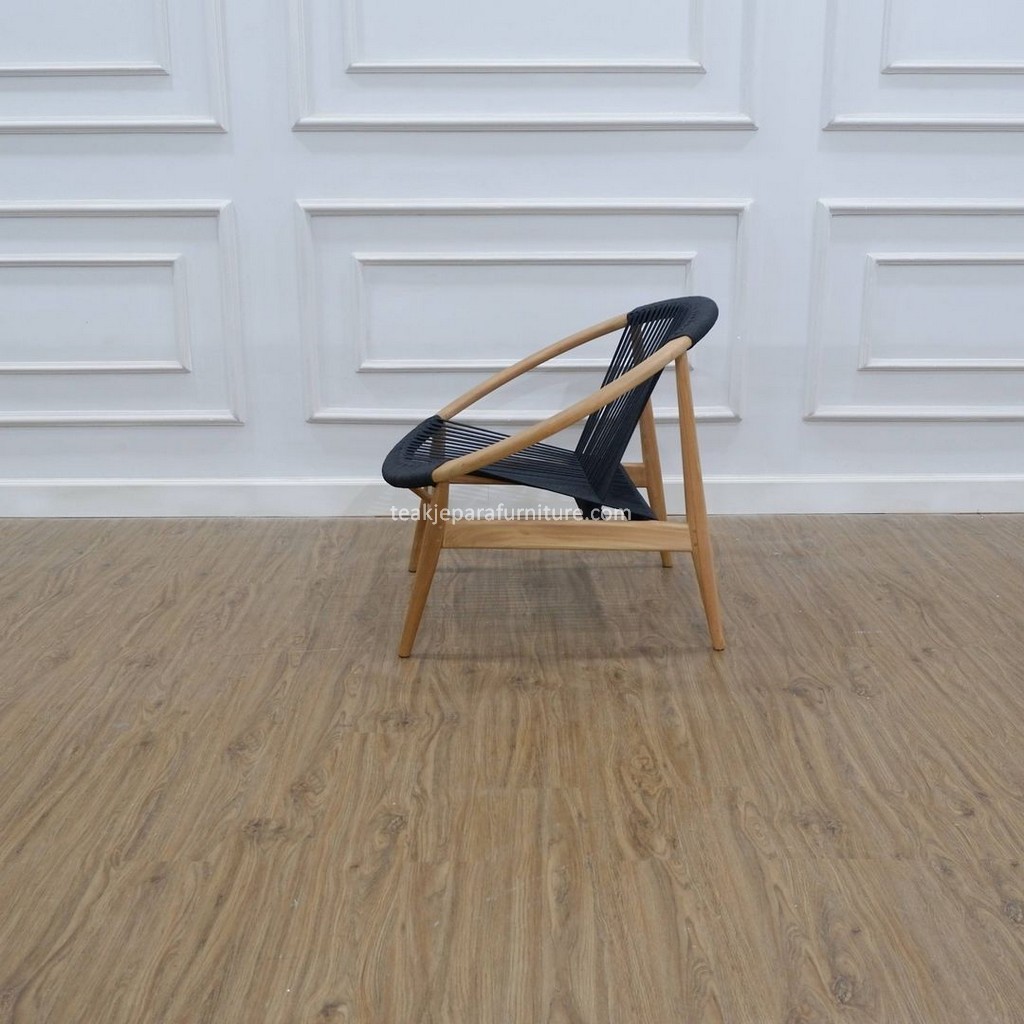 Teak Rope Lounge Chair