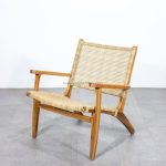 Teak and Synthetic Rattan Lounge Chair TFI-LOCH 01