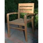 Teak Outdoor Furniture Patio Dining Chair TFI-STACH 11
