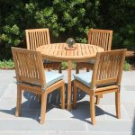Outdoor teak dining table by Teak Furniture Indonesia