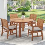 Outdoor teak dining table by Teak Furniture Indonesia
