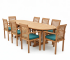 teak patio dining set