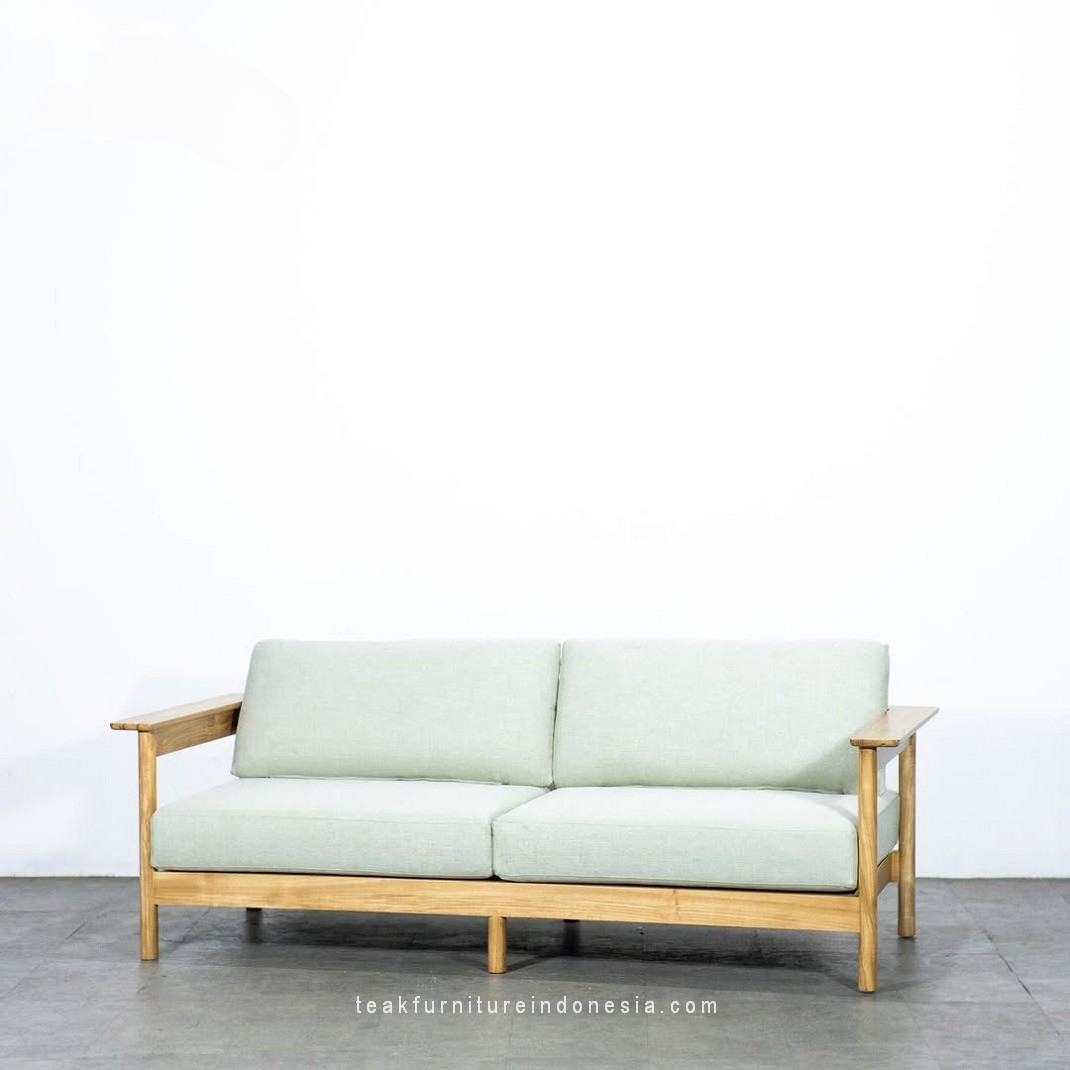 teak wood sofa 2 seater