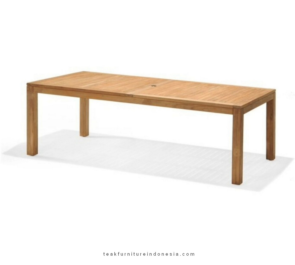 rectangular teak outdoor dining table