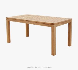 rectangular teak outdoor dining table