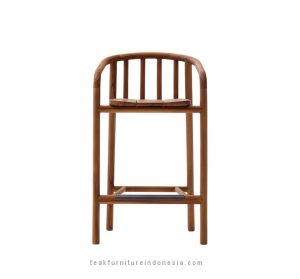 solid teak bar stool