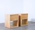 solid teak bedside table