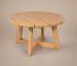 solid wood coffee table round