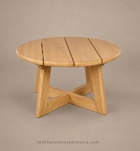 solid wood coffee table round