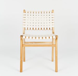 teak and leather dining chairs