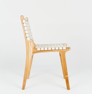 teak and leather dining chairs