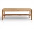 teak and rope bench