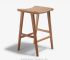 teak and synthetic rattan bar stool