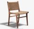 teak and synthetic rattan dining chair