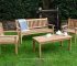 teak outdoor bench set