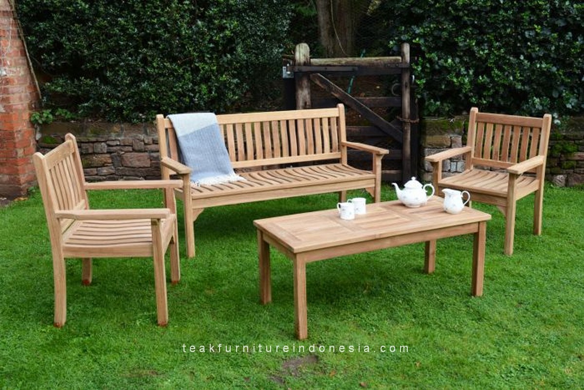 teak outdoor bench set
