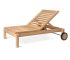 teak outdoor sun lounger