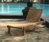 teak outdoor sun lounger