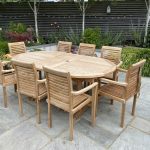 Modern Teak Garden Dining Set