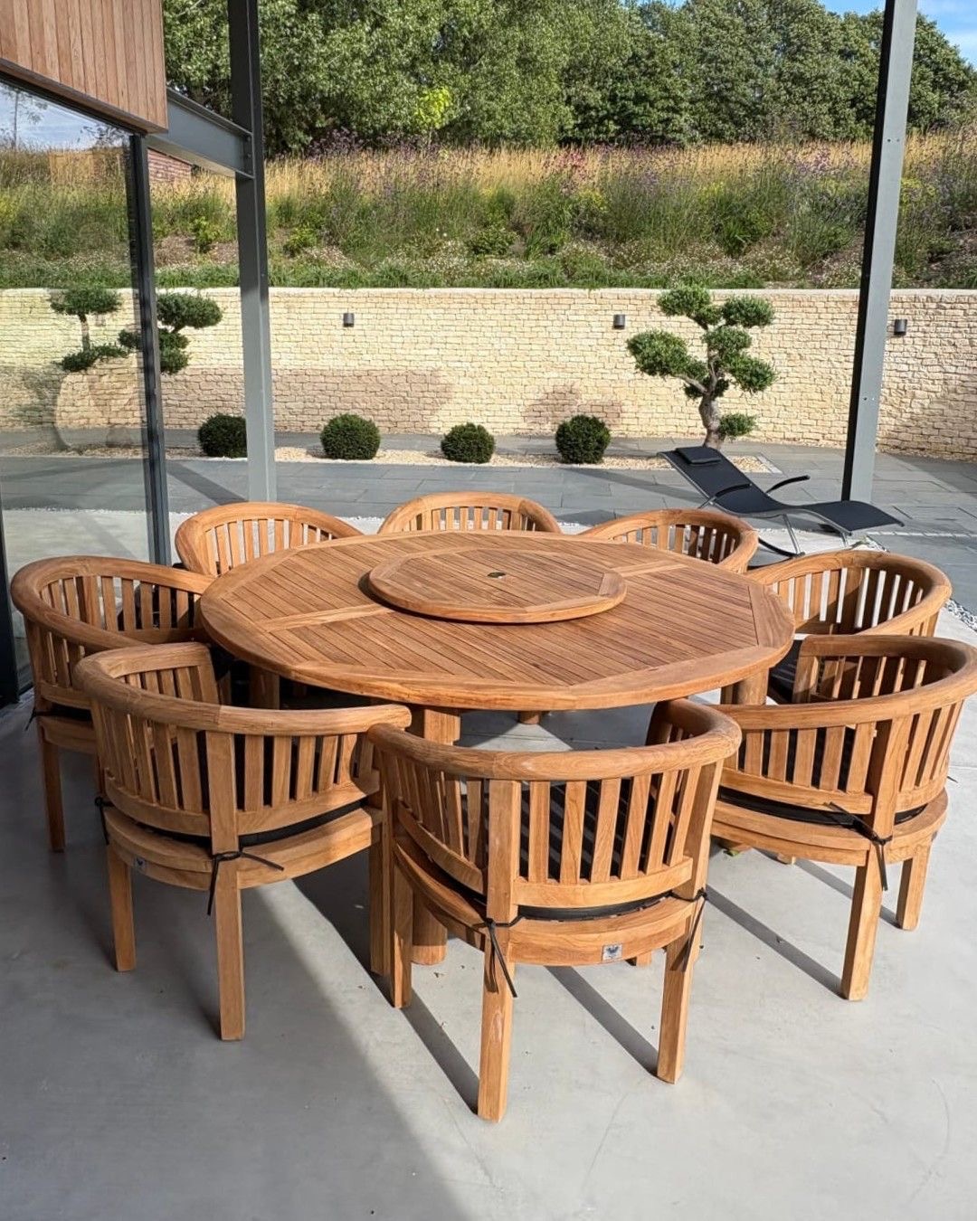 IMG_1617 Solid Teak Outdoor Dining Furniture - Image 1