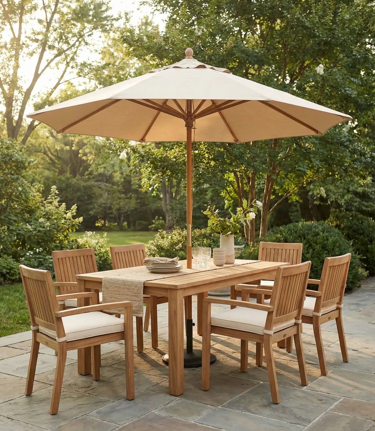 IMG_1620 Export Quality Indonesian Teak Outdoor Dining Set - Image 1
