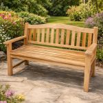 Outdoor Solid Teak Bench for Garden, Patio & Resort