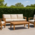 Premium Teak Outdoor Sofa Set Luxury Garden Patio Furniture
