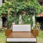 Handcrafted Solid Teak Wooden Bed Frame