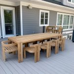 Premium Solid Teak Outdoor Dining Table Set