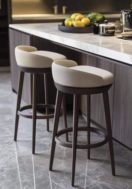 bar stoll Premium Solid Wood Bar Stool – Modern Luxury Counter Chair - Image 1