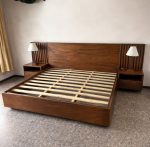 Minimalist Solid Teak Bed Frame
