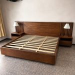Minimalist Solid Teak Bed Frame