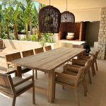 Solid Teak Wood Dining Set – Custom Outdoor Furniture