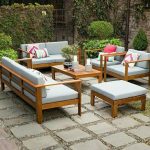 Solid Teak Outdoor Lounge Set – Modern Garden & Patio Furniture