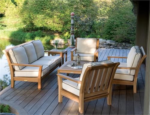 c03b74e5b2ba6249070360cffc22bcb6 Premium Teak Wood Outdoor Sofa Set with Cushions - Image 1